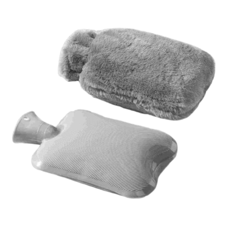 กระเป๋าน้ำร้อน พร้อมปลอกผ้านุ่ม ขนาด 2000 ML ABLOOM สีเทา_3